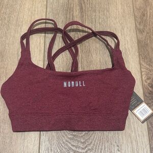NOBULL NWT Women's XS Deep Red/Maroon Sports Bra New
